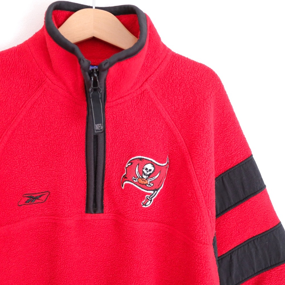 Vintage Reebok × NFL red fleece kids sweater / 10-12Y